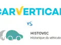 Comparaison entre CARVERTICAL et HISTOVEC, un service d'historique du véhicule.