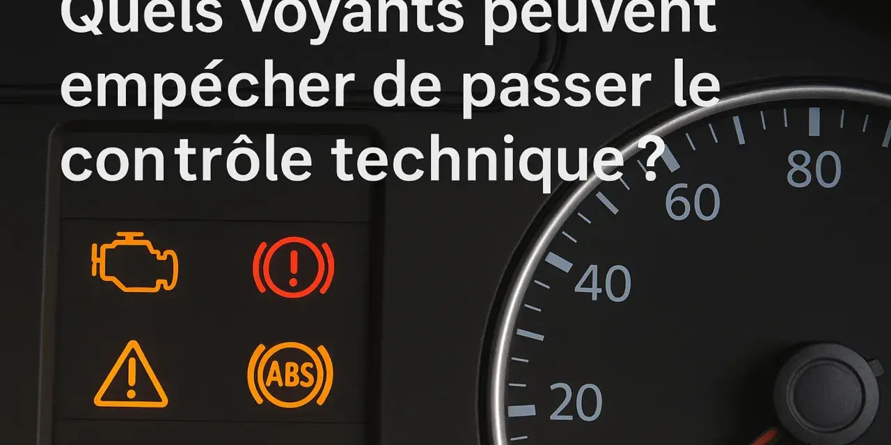 Voyant moteur allumé ? Ces témoins peuvent vous empêcher de passer le contrôle technique.