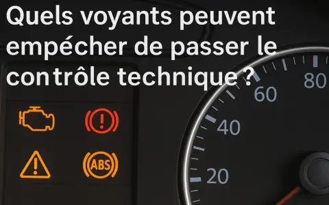Voyant moteur allumé ? Ces témoins peuvent vous empêcher de passer le contrôle technique.