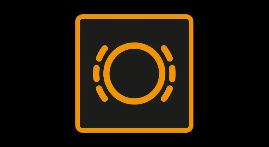 Un voyant volant rouge clignote, signalant un problème de direction assistée.